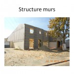 Structure des murs de maisons en construction